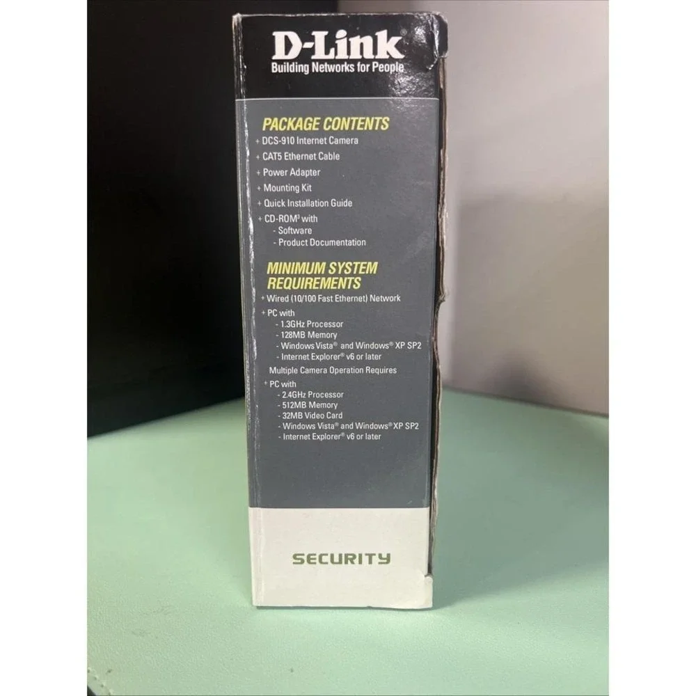 D-Link Security/Surveillance Home Camera W/ Power Adapter DSC-910